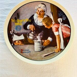 Norman Rockwell collectors plate, Mother’s Day